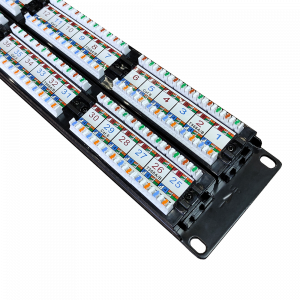 Патч-панель TWT 48 портов, UTP, кат.6, 2U